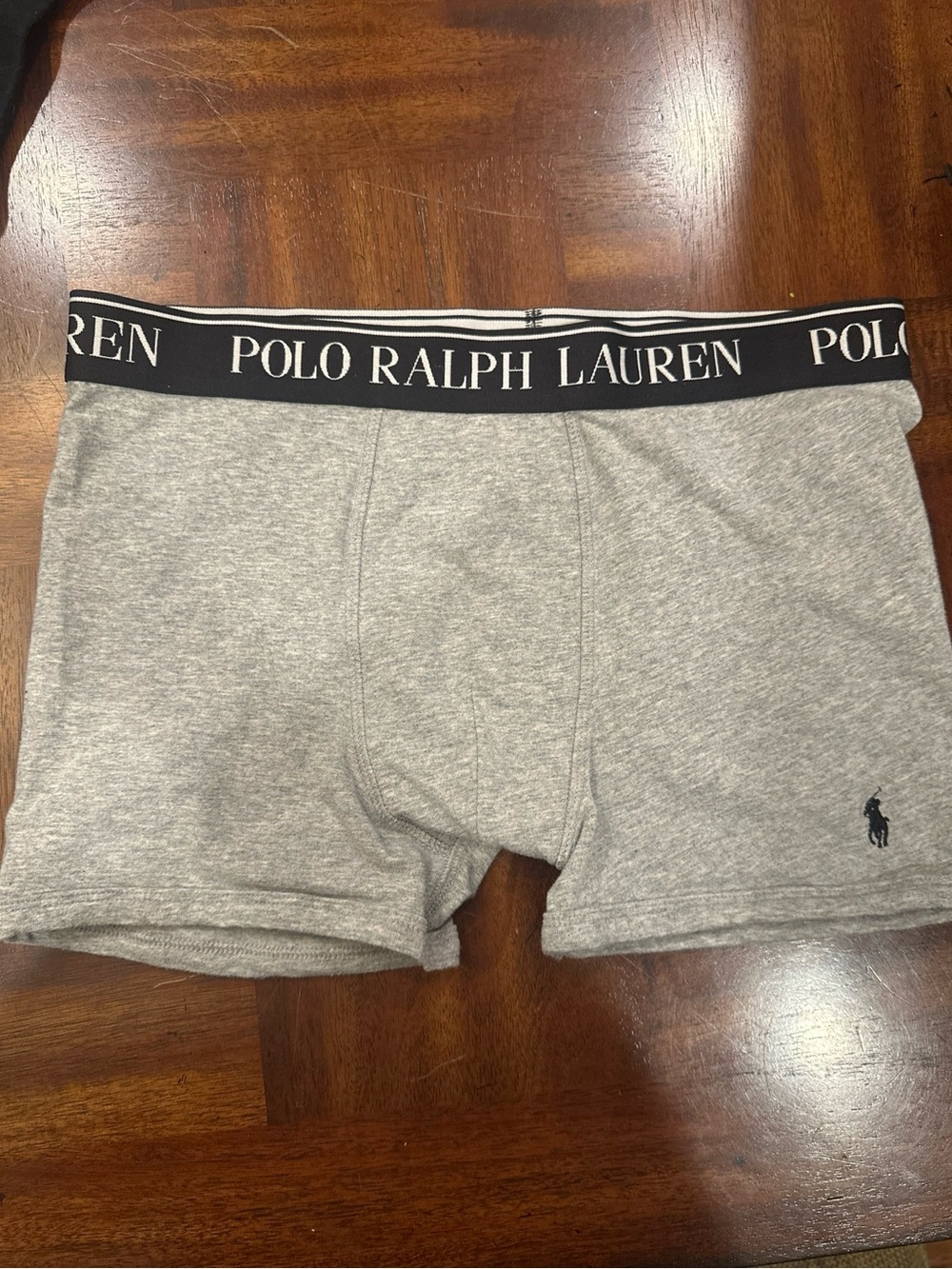 Polo Ralph Lauren boxer briefs — youth XL, heather gray